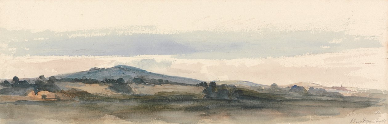 Bardon Hill, Charnwood Forest, Leicestershire by attributed to Peter DeWint