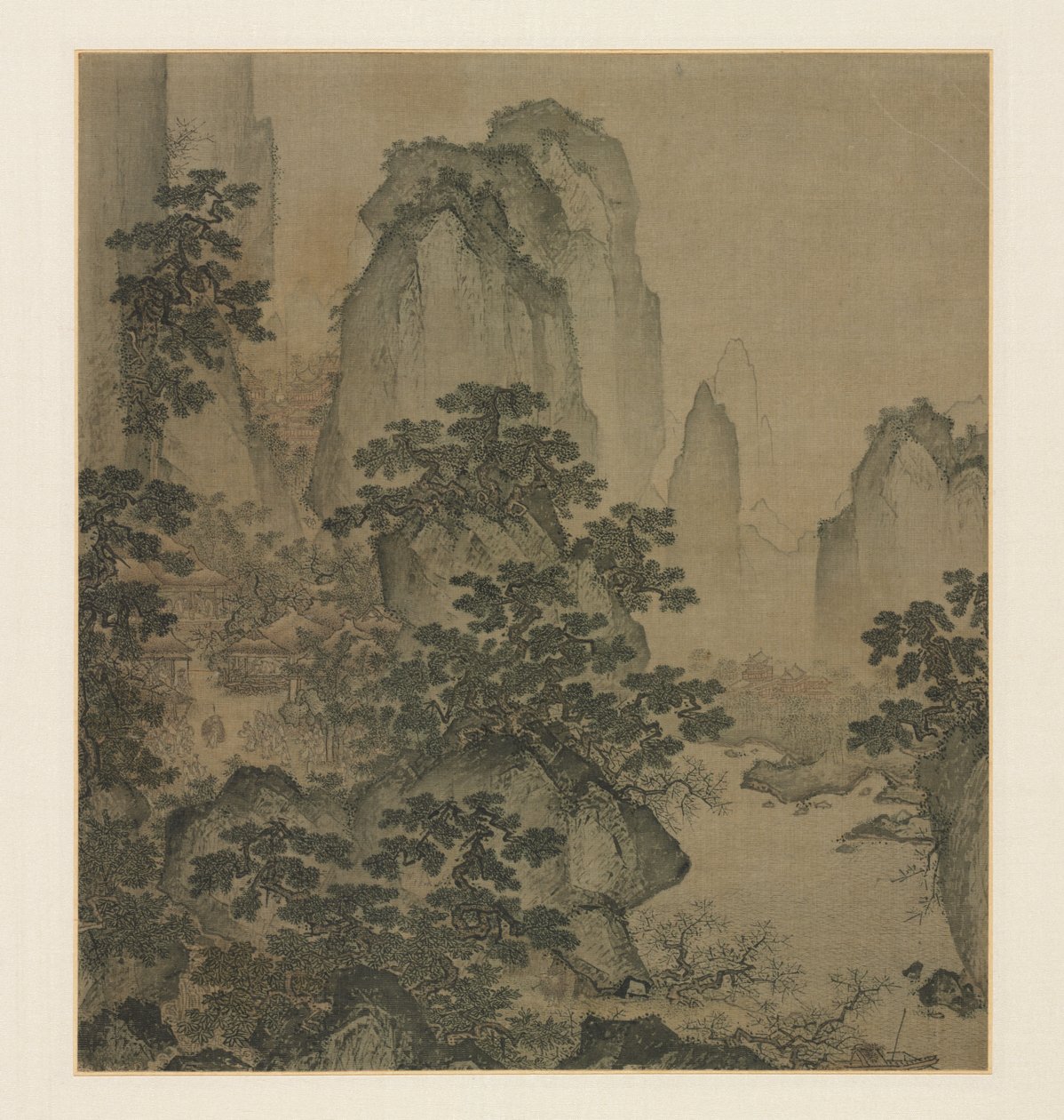 The Haven of the Peach-Blossom Spring by attributed to Shi Rui