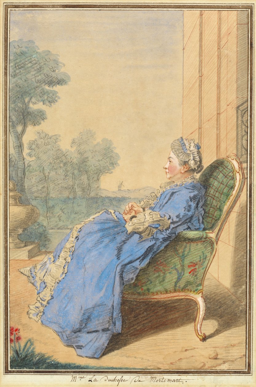 Madame La Duchesse de Mortemart by called Carmontelle Louis de Carrogis