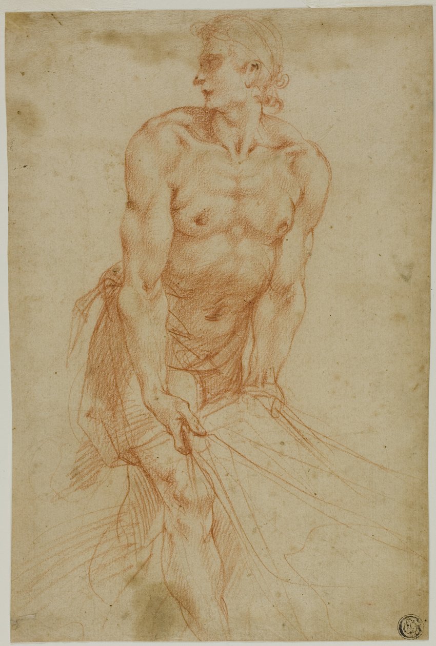 Man Tugging on Sheet: Study for the Entombment by called Cavaliere d