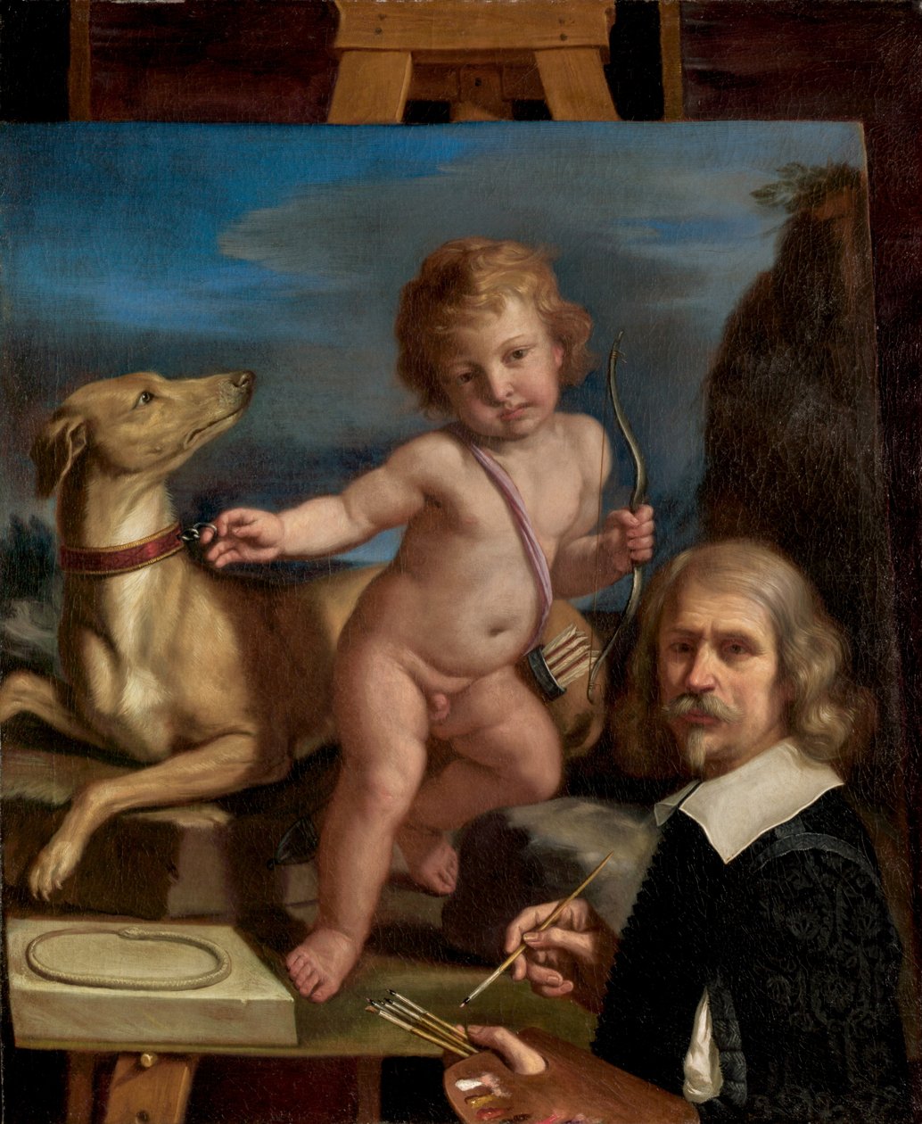 Self-Portrait Before a Painting of 