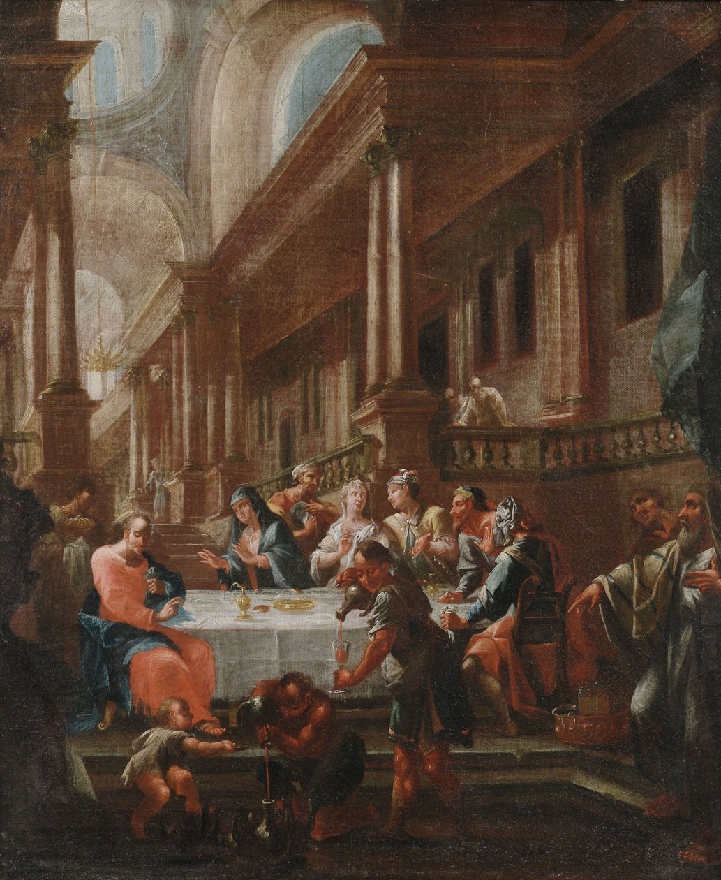 The Wedding at Cana by circle of Chrysostomus Winck