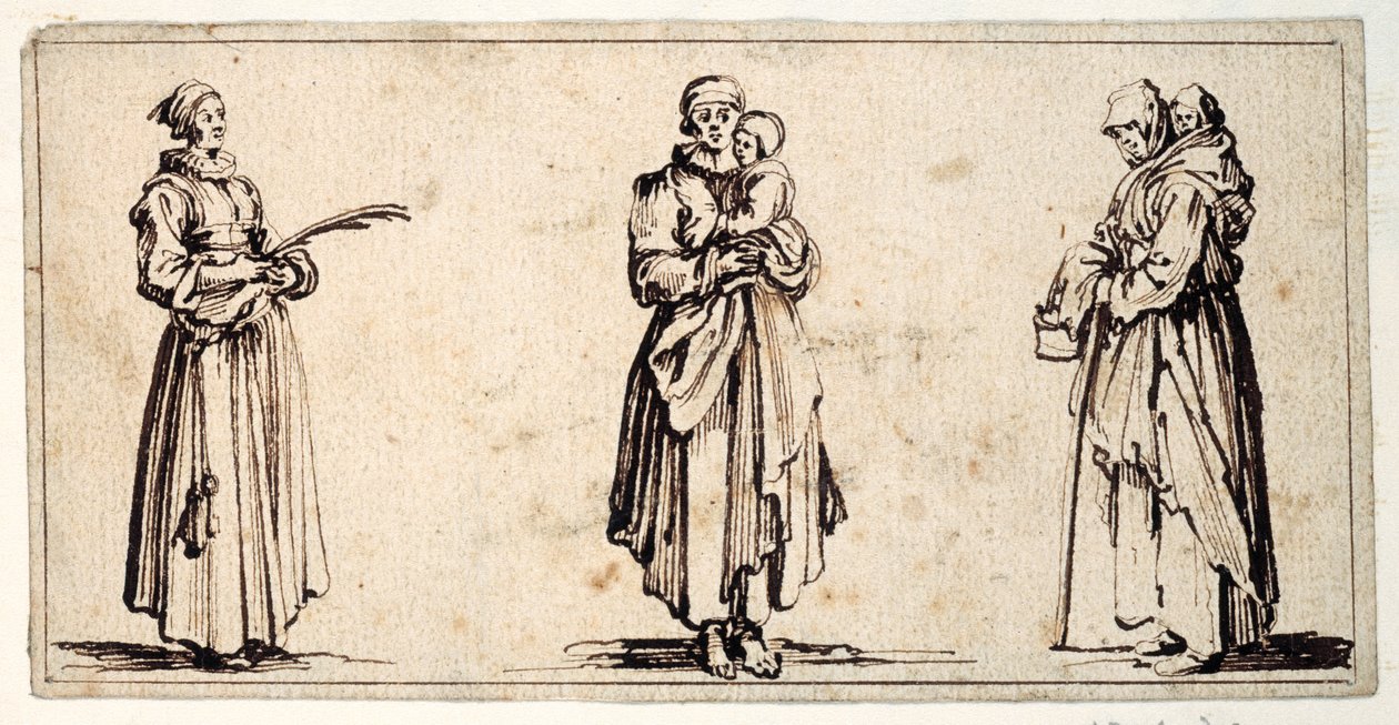 Three Figures by Kosma Sergejewitsch Petrow Wodkin