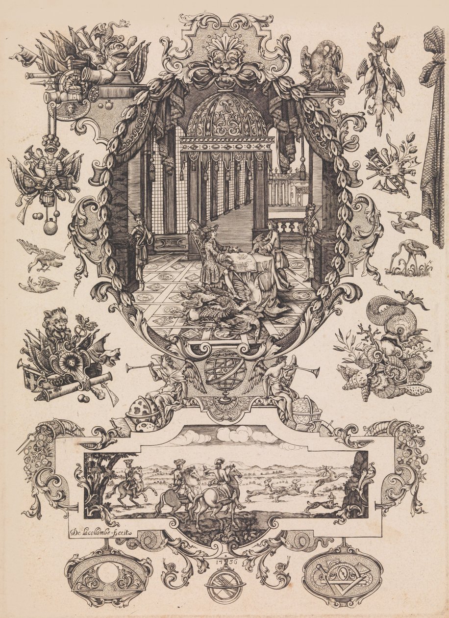 Plate twelve from Nouveaux Desseins D
