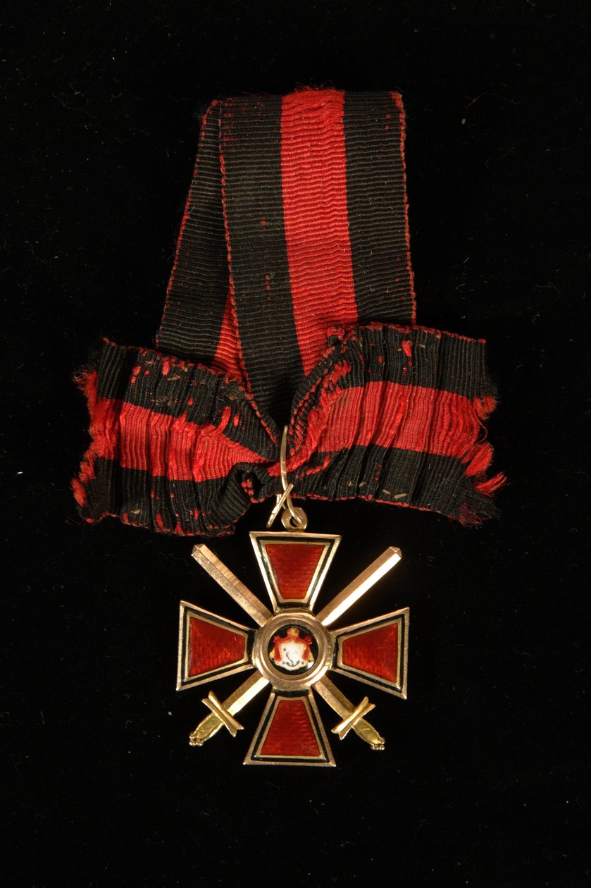 Riband and Badge of the Order of Saint Vladimir, Fourth Class