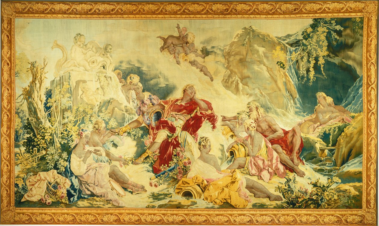 Dream of Rinaldo by design and cartoon by François Boucher; woven under the direction of Jean Baptiste Oudry and Nicolas Besnier at