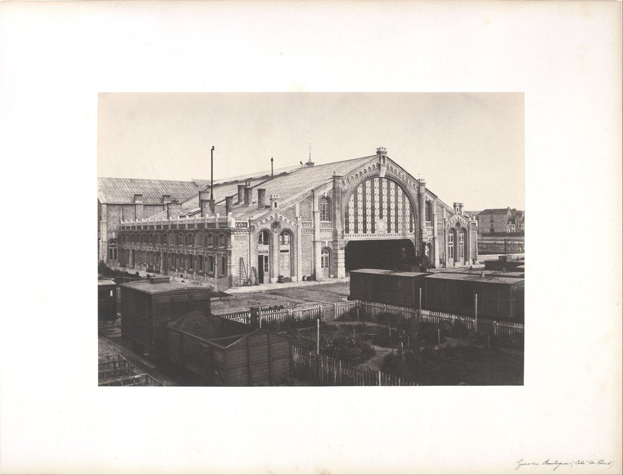 Boulogne Station, Paris Side by Edouard Denis Baldus