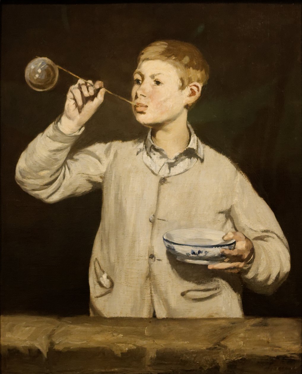 Boy Blowing Bubbles by Édouard Manet