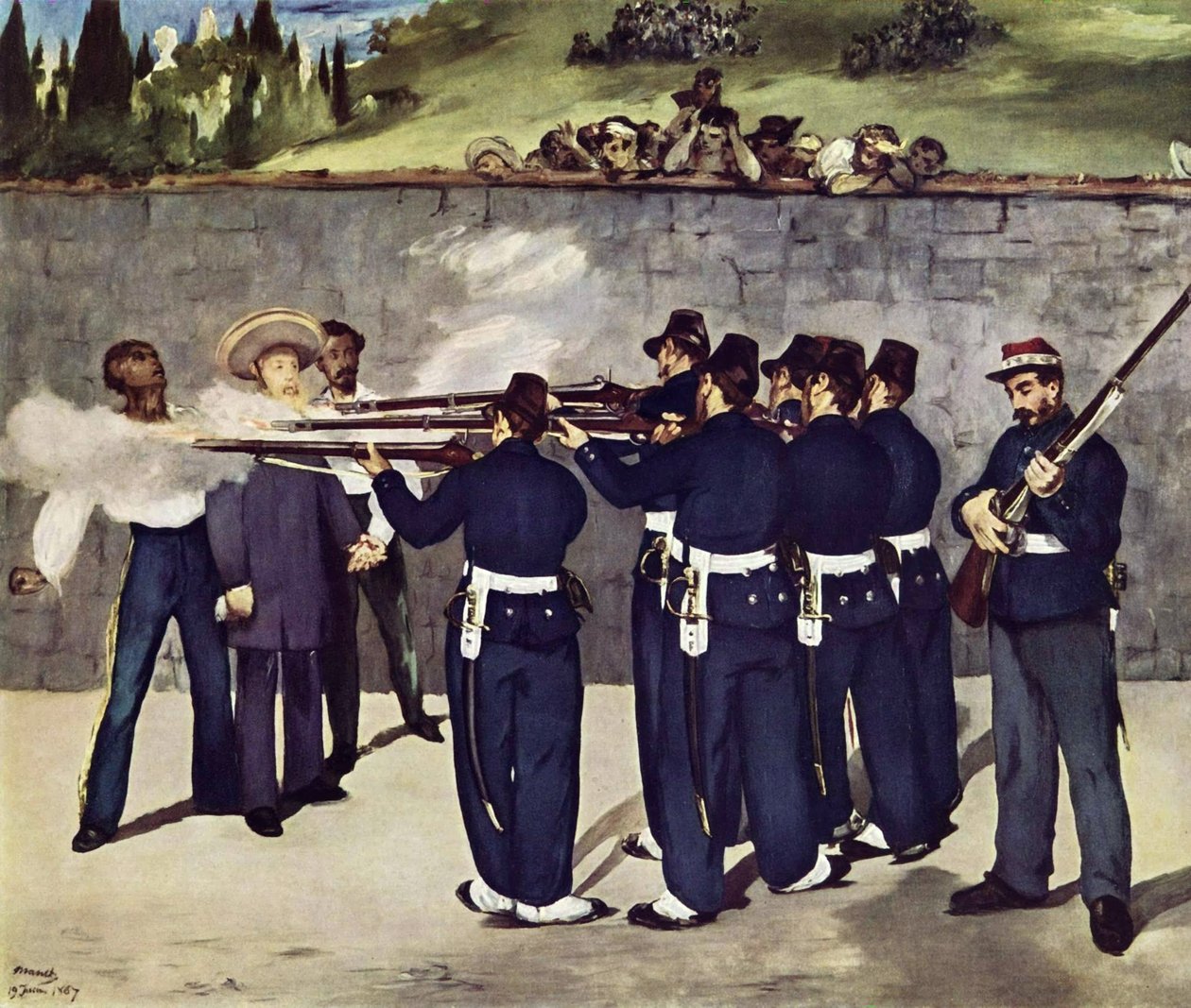 Execution of Emperor Maximilian of Mexico by Édouard Manet