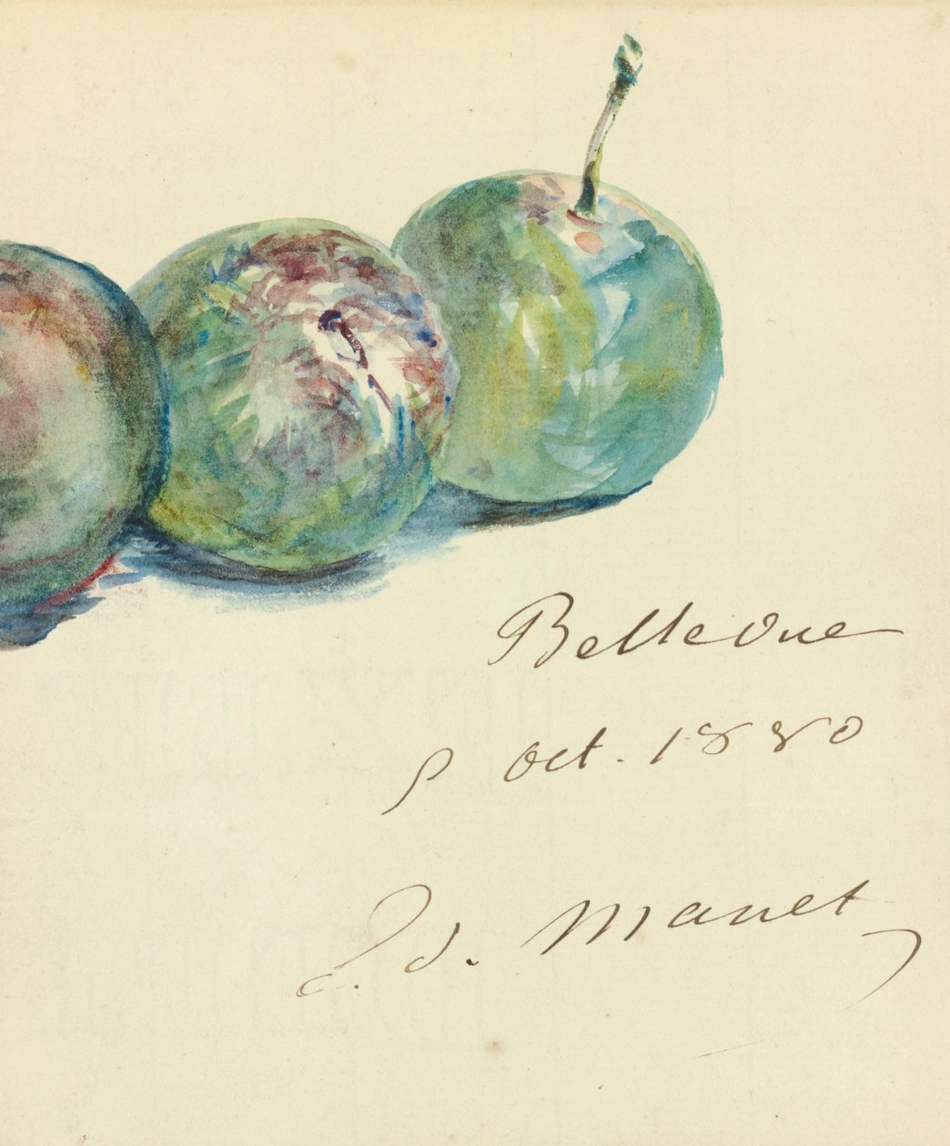 Letter by Édouard Manet