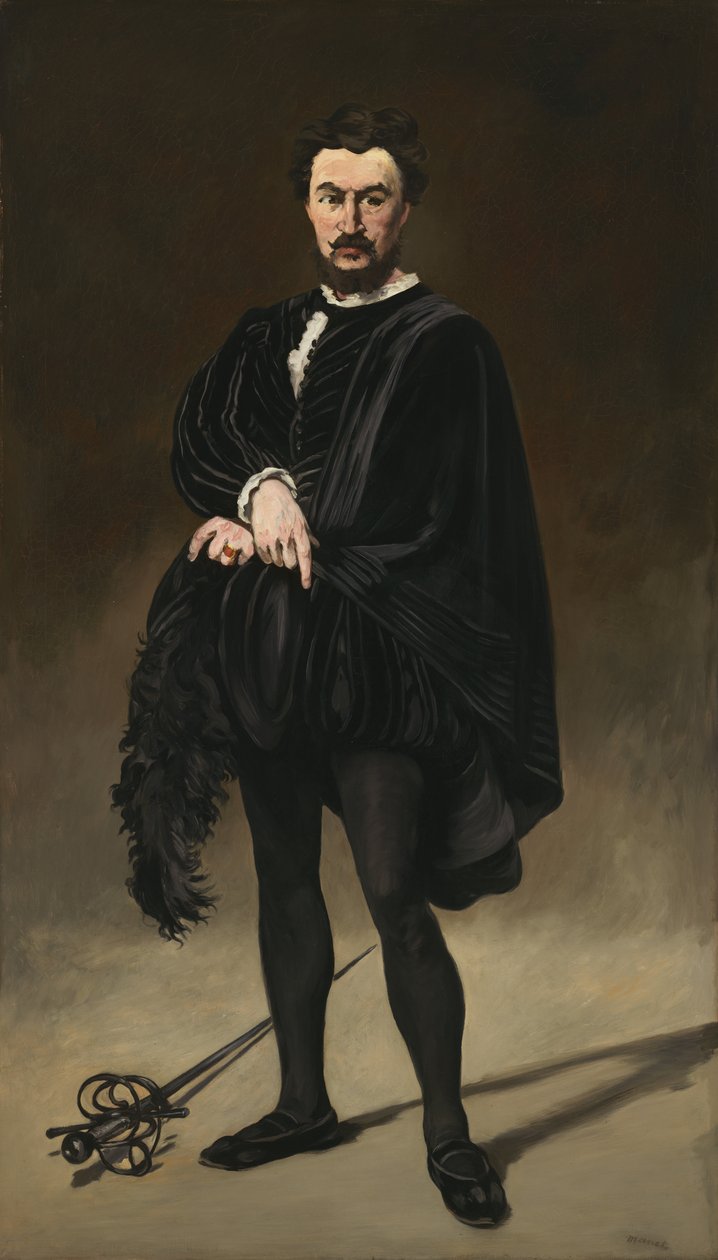 Philibert Rouvière as Hamlet by Édouard Manet