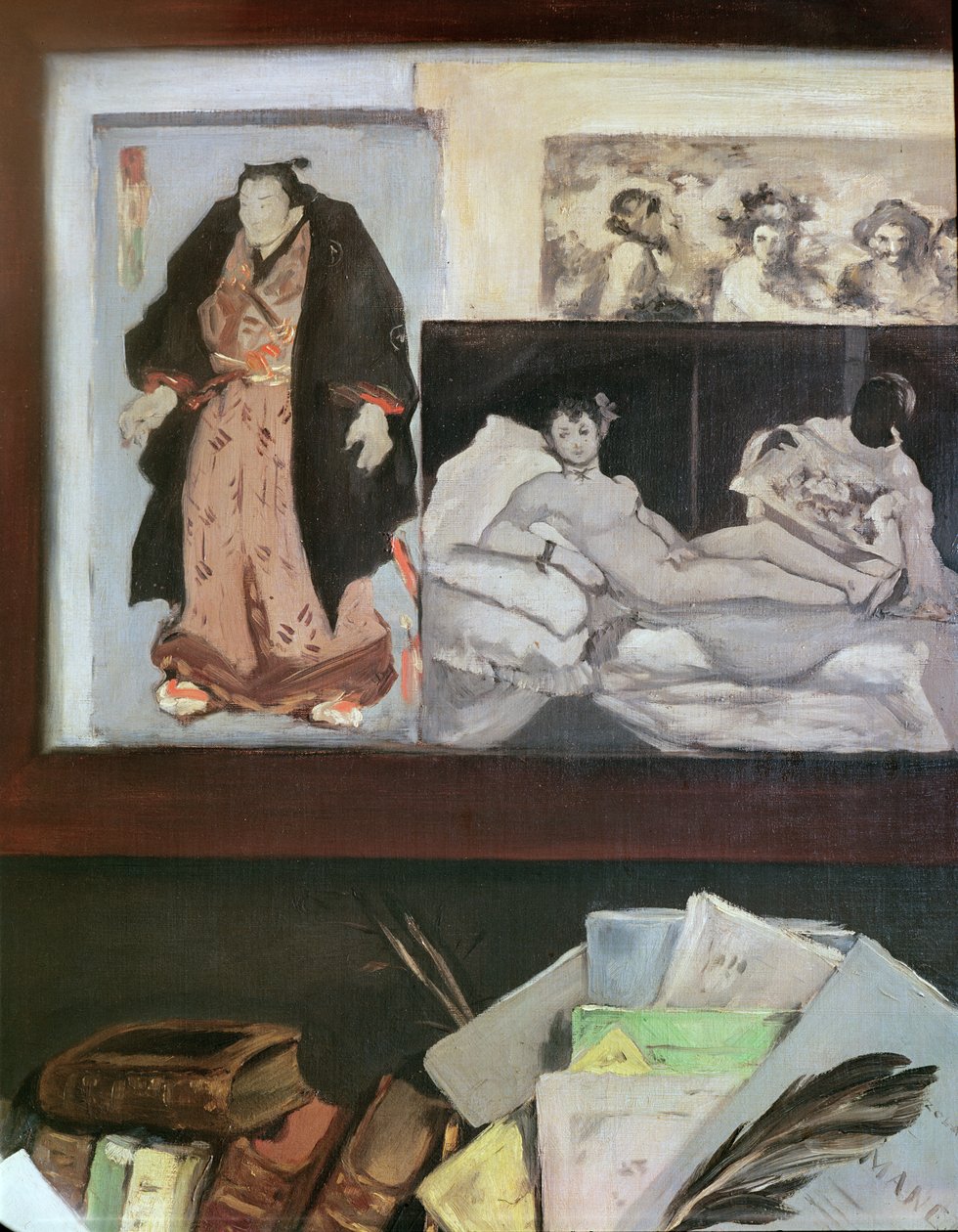 Portrait of Emile Zola (detail) by Édouard Manet