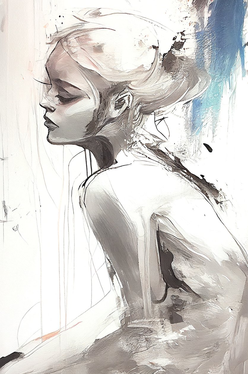 Woman, Modern Romanticism by F. Abderrahim