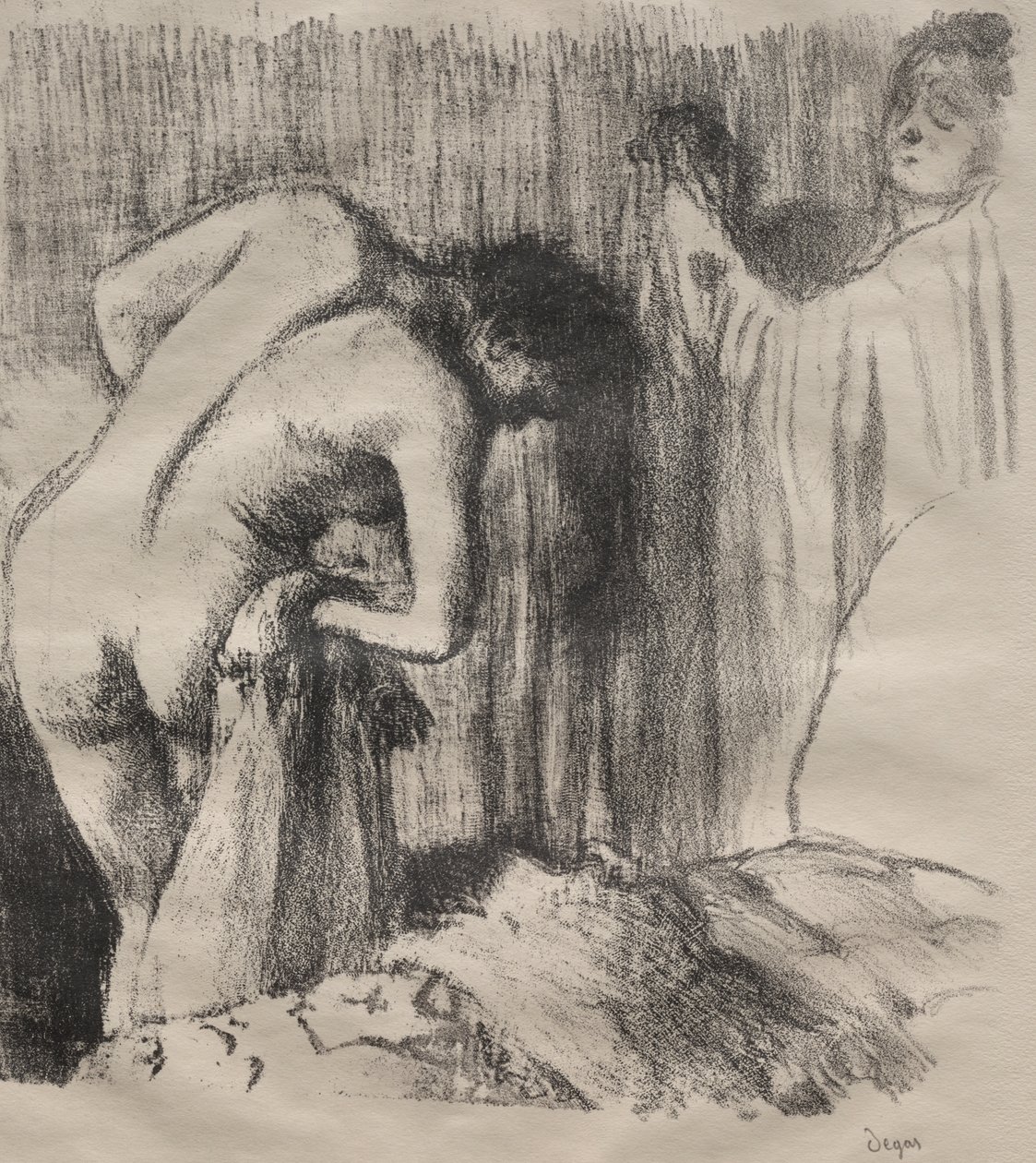 After the Bath III by imitator of Antoine Louis Barye