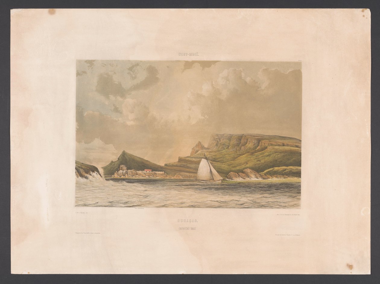Caracas Bay (Curaçao. Caracas Bay) (West Indies) (Views from the Netherlands