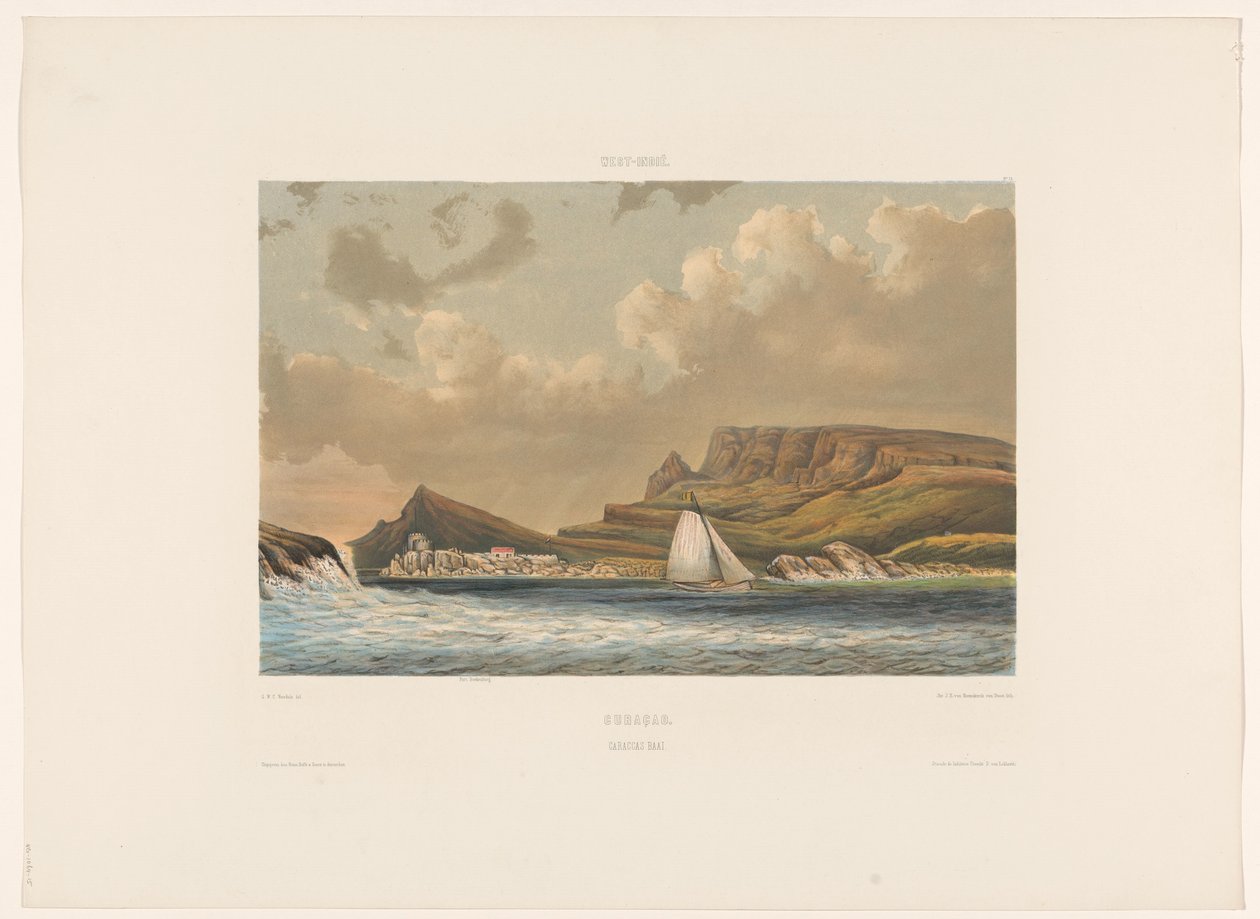 Caracas Bay by jonkheer Jacob Eduard van Heemskerck