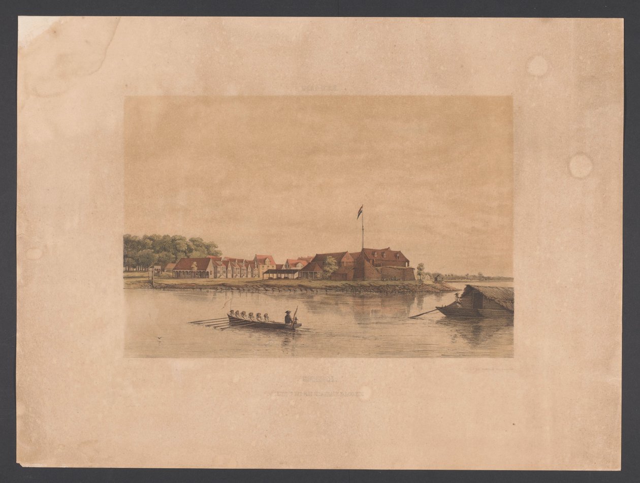 Fort Zeelandia in Paramaribo (series title) Views from the West Indies (series title) by jonkheer Jacob Eduard van Heemskerck