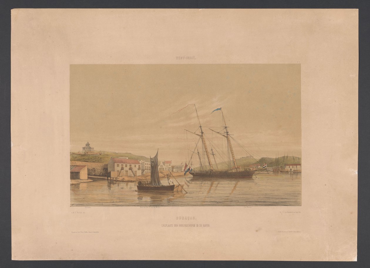 Port of Willemstad (series title: Views from the West Indies) by jonkheer Jacob Eduard van Heemskerck