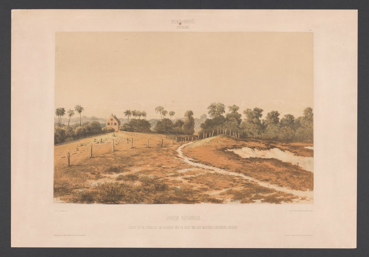Jewish Savannah (View of the Synagogue and Cemetery from the Military Cordon Path) (West Indies) (Views from the Netherlands