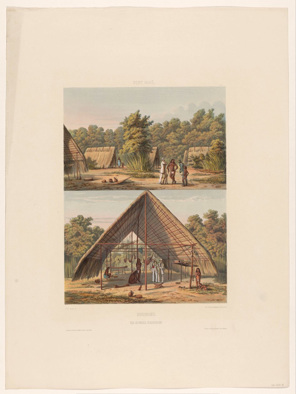 Camp of Arawaks by jonkheer Jacob Eduard van Heemskerck