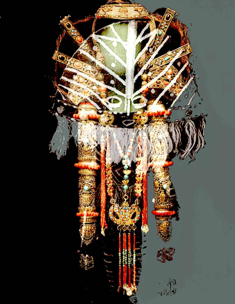 African Masks Collage by linda arthurs