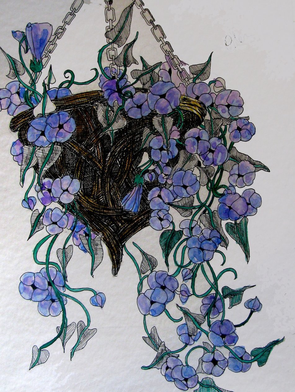 Hanging Flowers by linda arthurs