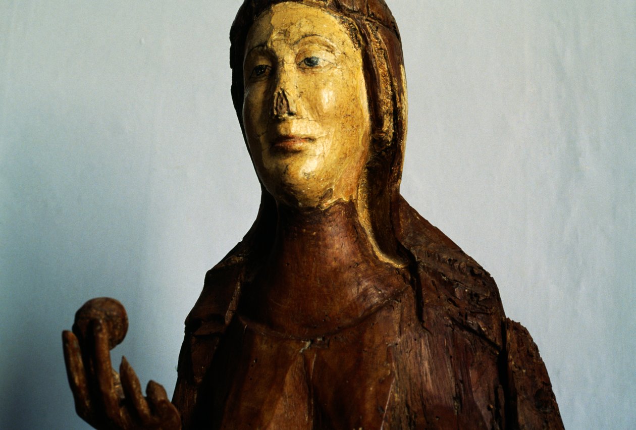 Female figure, wooden statue by Unbekannt Unbekannt