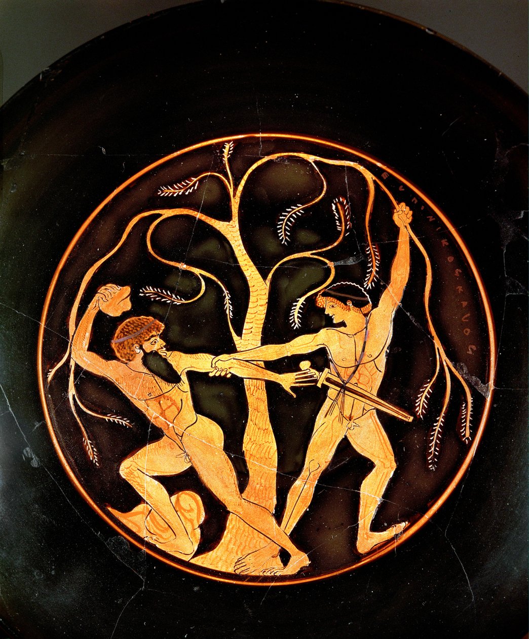 Theseus with the Robber Sinis by painting Elpinikos