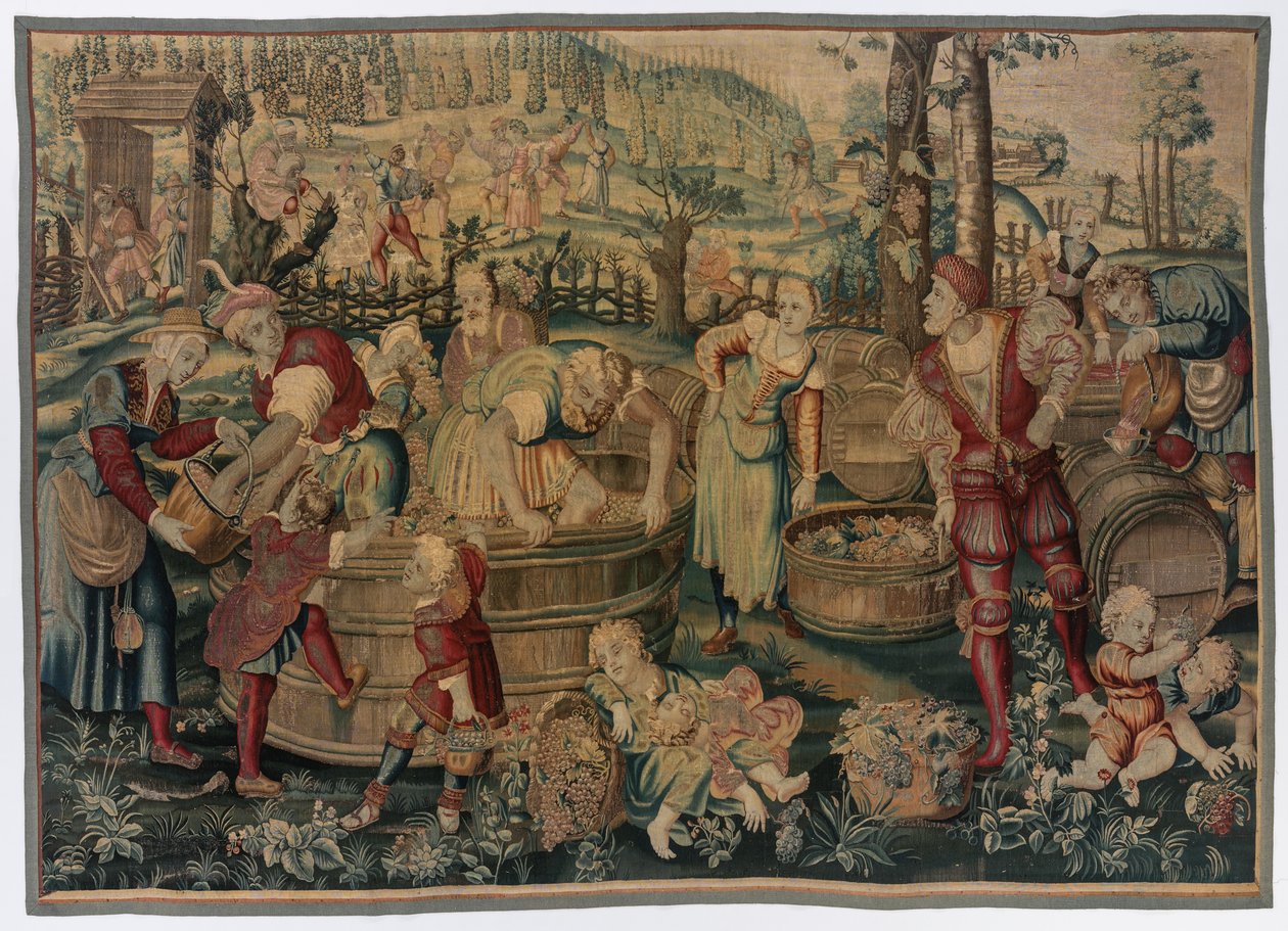 Autumn: Vintage Scene by possibly by Gobelins Manufactory