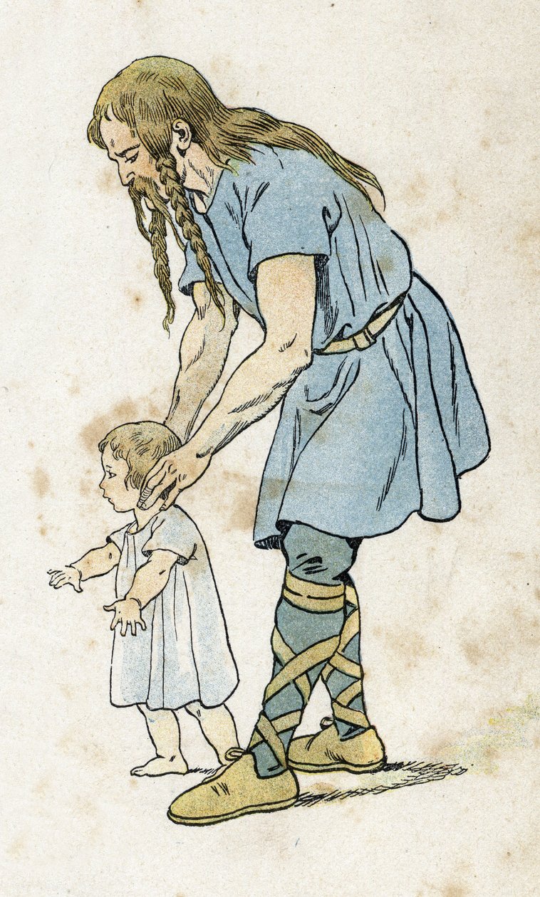 A Gaul with his child. in 