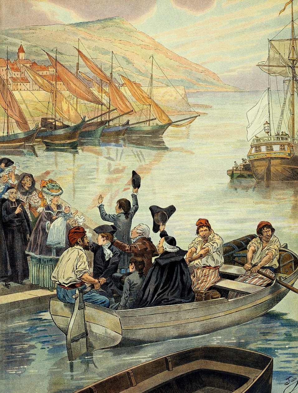 Departure from Ajaccio in Corsica on 15 December 1778 by pseudonym for Onfray de Breville Jacques Job