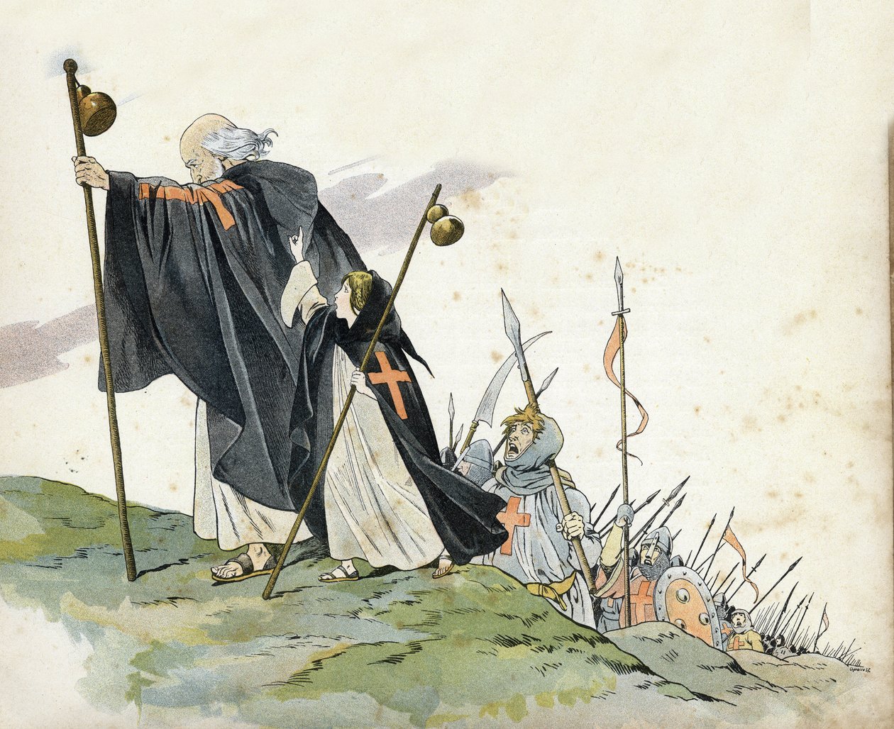 First Crusade: Peter the Hermit (1050-1115) leads the Crusade to the cry of 