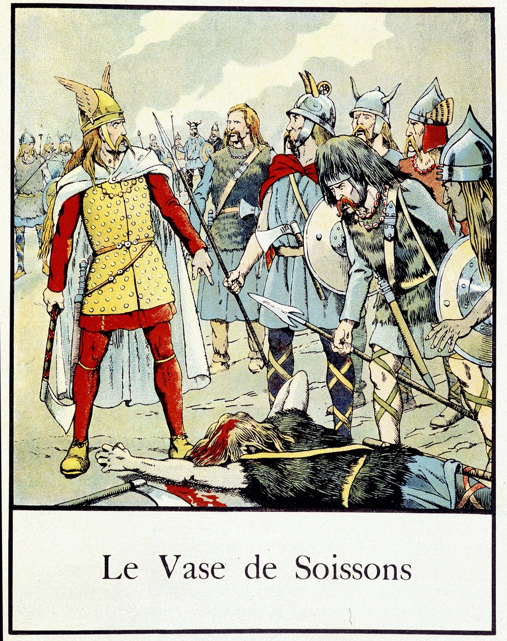 Le Vase de Soissons - in Petite Histoire de France by Jacques Bainville, Edited by Mane by pseudonym for Onfray de Breville Jacques Job