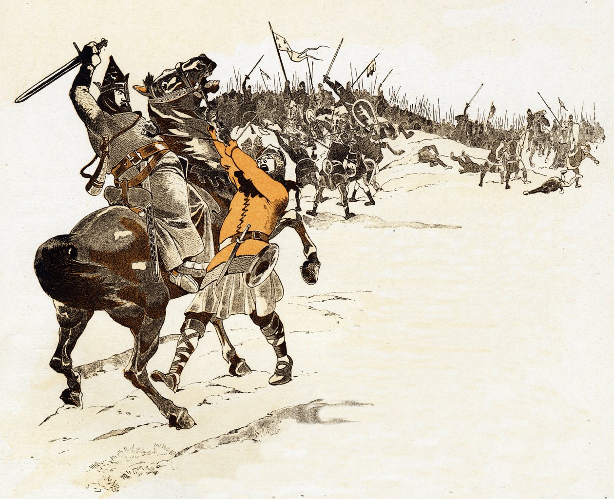 One never takes the chess king answer of Louis VI the Gros by killing the English soldier who had grabbed the bridle of his horse at the Battle of Brenneville by pseudonym for Onfray de Breville Jacques Job
