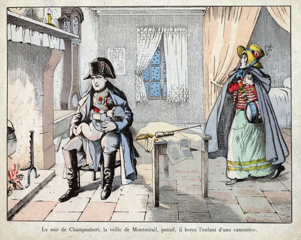 The Evening of the Battle of Champaubert by pseudonym for Onfray de Breville Jacques Job