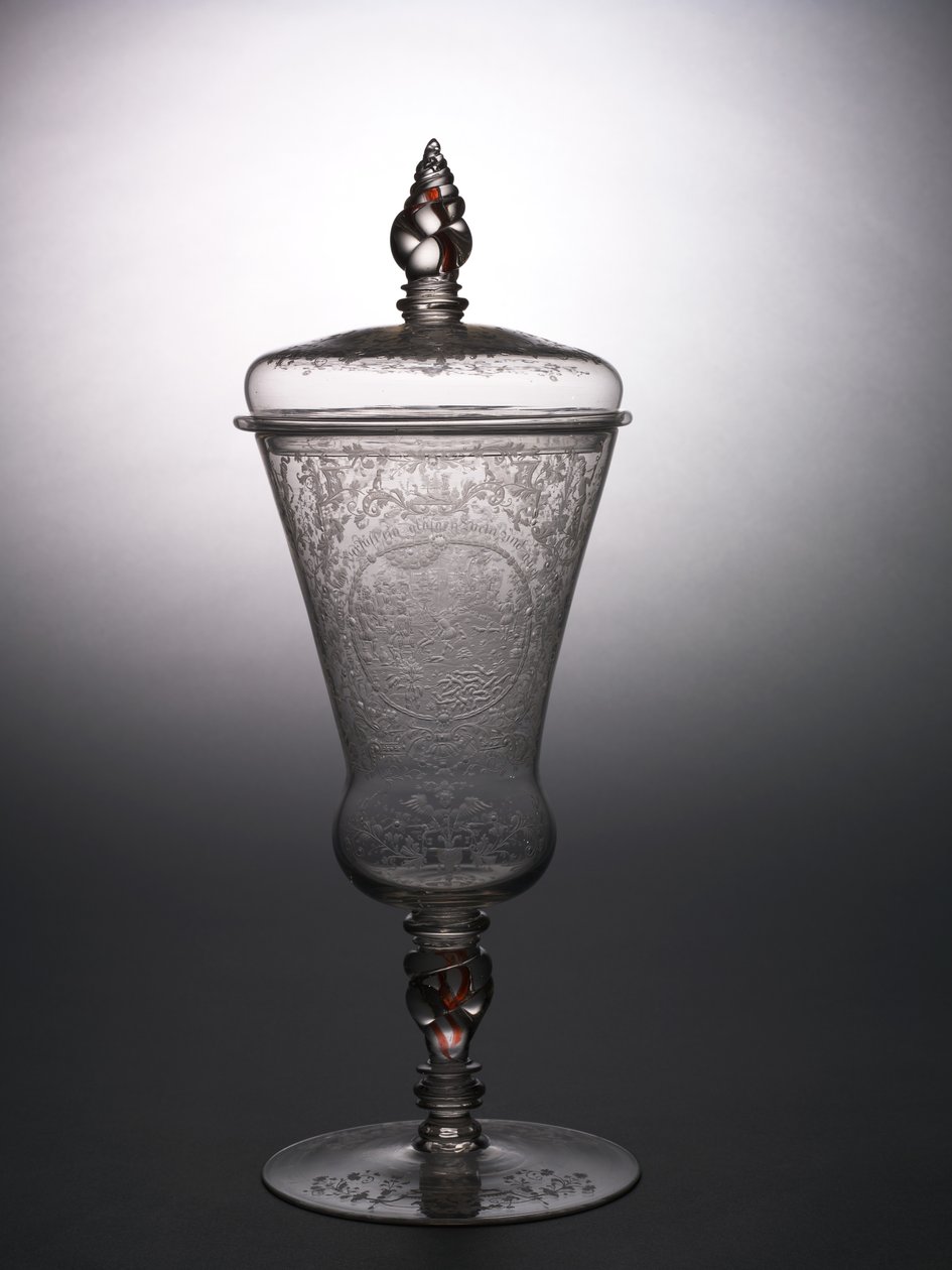Covered Goblet, c.1715 by school Bohemian