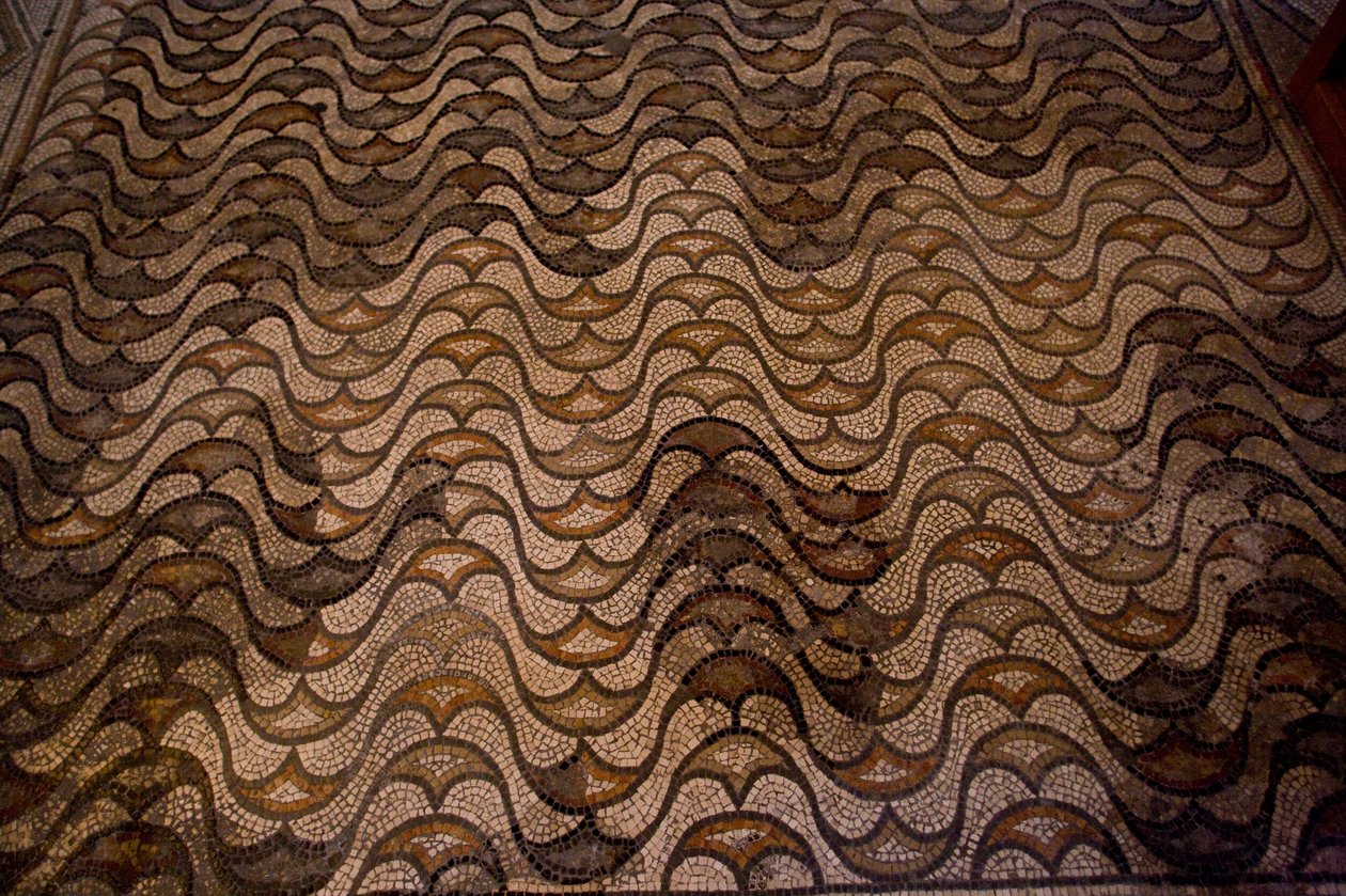 Detail of floor decoration by School Italian