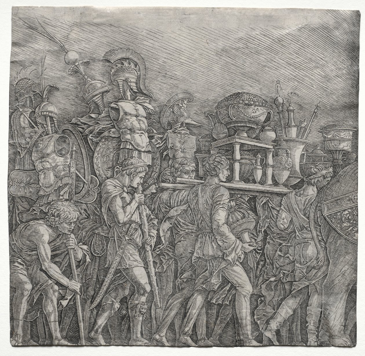 The Triumphs of Caesar: The Corselet Bearers by school of Andrea Mantegna