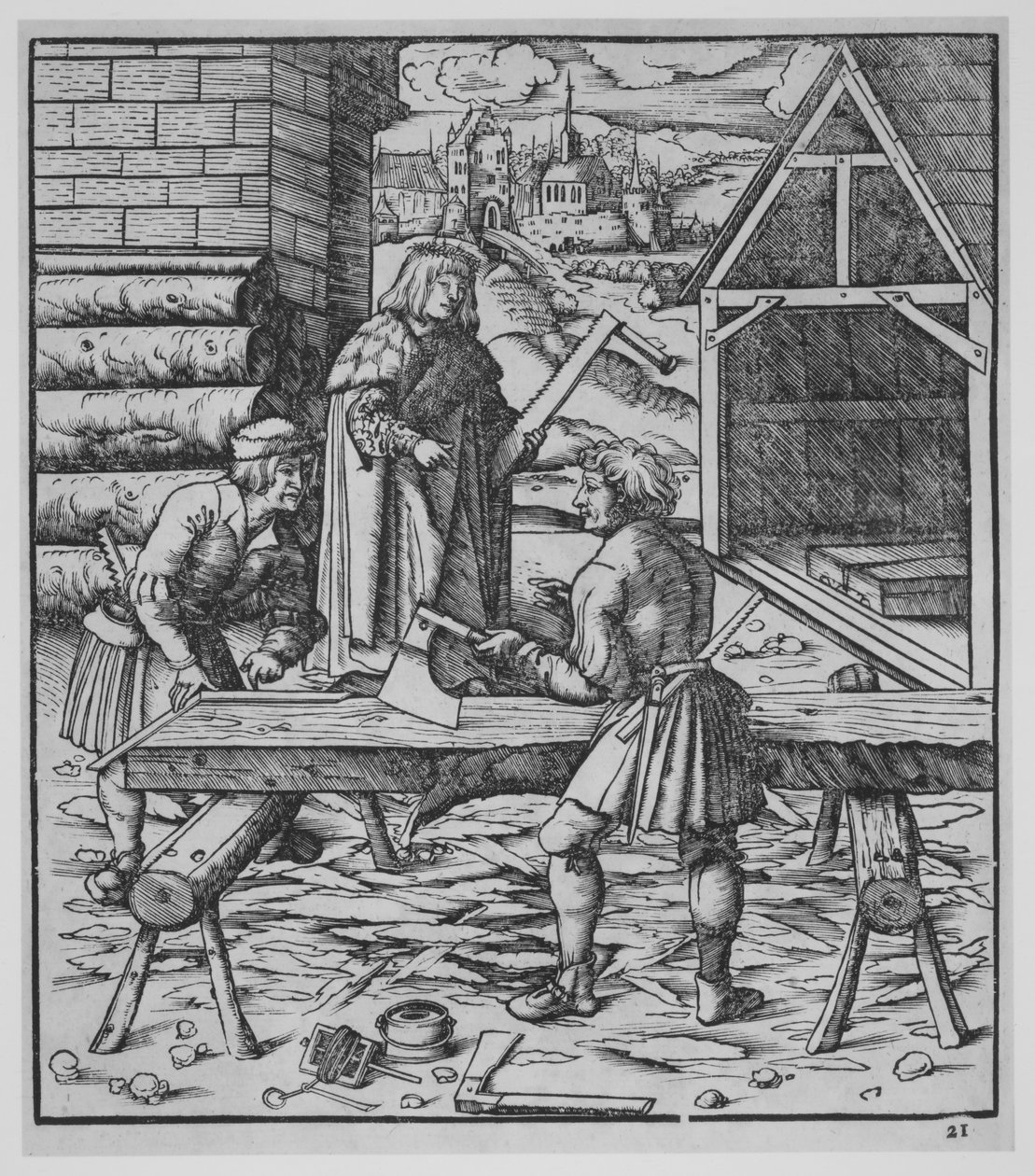 Carpenters by the Elder Hans Burgkmair