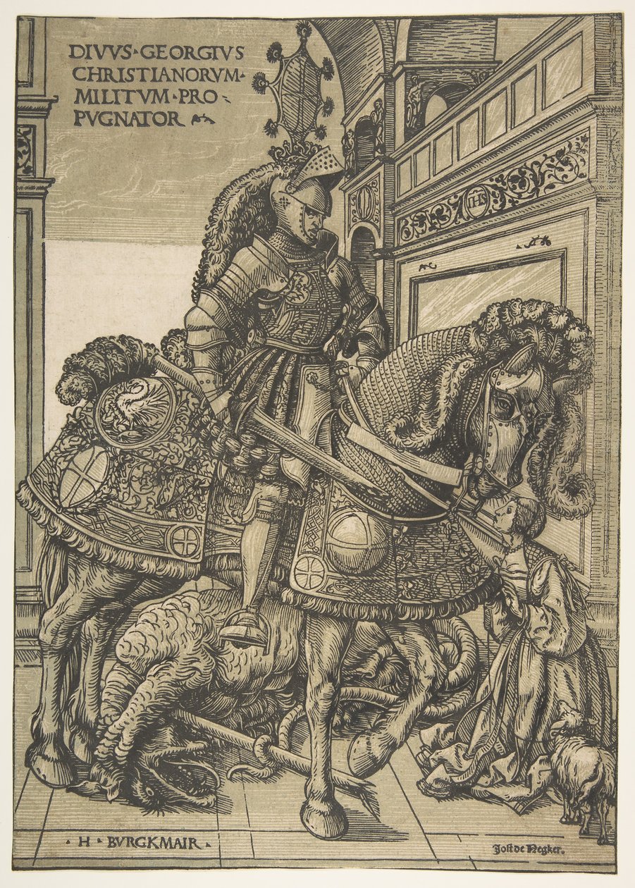 Saint George on Horseback, 1508-1518 by the Elder Hans Burgkmair