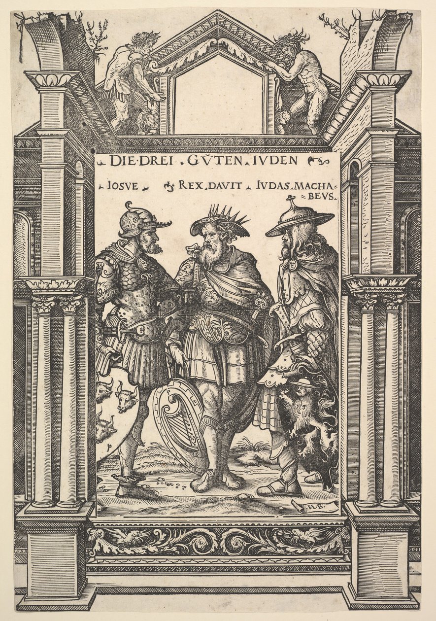The Three Jewish Heroes, from Heroes and Heroines by the Elder Hans Burgkmair