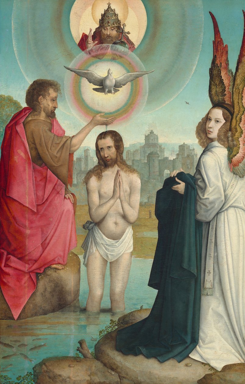The Baptism of Christ, c. 1508-1519 by the Elder Juan de Flandes