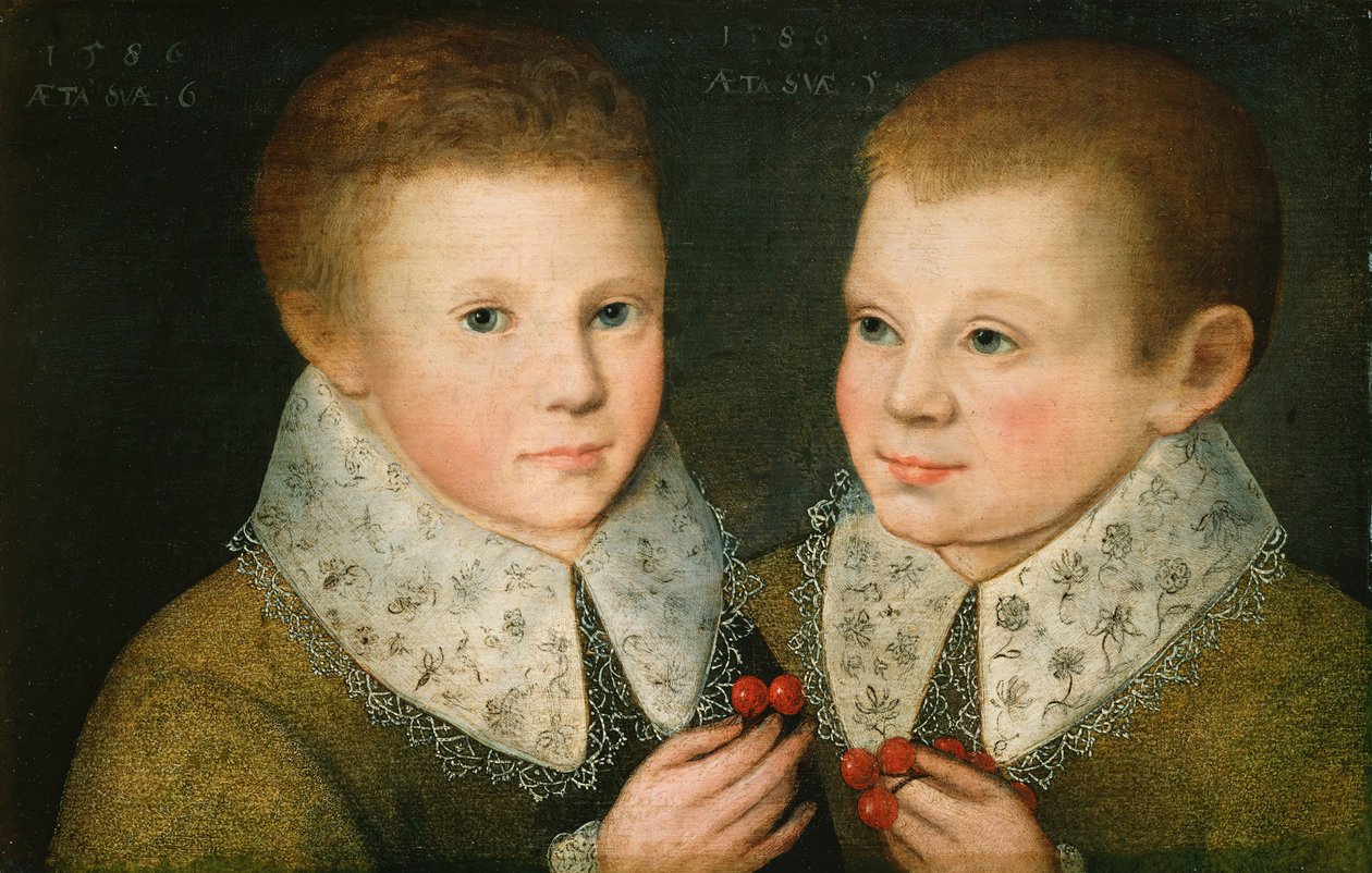 Portrait of Two Brothers by the Younger Marcus Gheeraerts