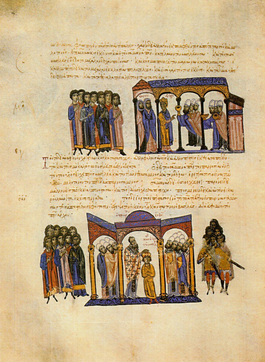 Skyllitzes Matritensis, fol. 114v. Miniatures by Unknown
