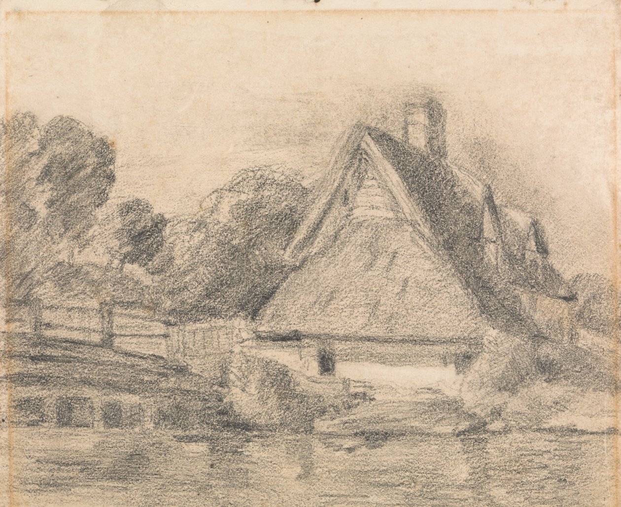 Flatford Cottage by unknown artist
formerly John Constable