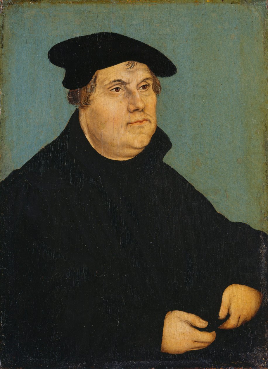 Portrait of Martin Luther by workshop of Lucas Cranach the Elder