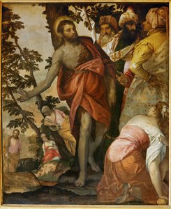 Saint John Baptist Preaching by (1528-88) Veronese