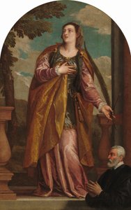 Saint Lucy and a Donor