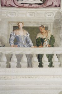 Members of the Barbaro Household, from the Sala di Olimpo (detail) by Veronese