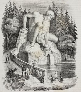 Colossus of Apennines in Park of Villa Demidoff, Vaglia, Tuscany, Italy